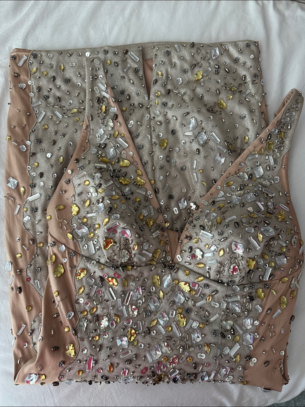y2k Vintage MANDALAY Crystal Cocktail Dress S/M 10